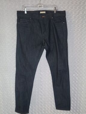 The Unbranded Brand Slim Straight Men's Jeans in Dark Blue Size 36